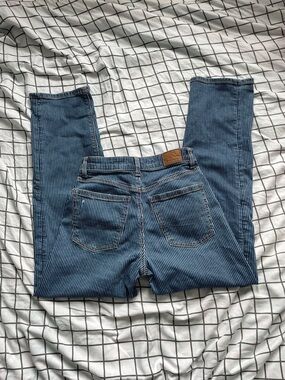 AMERICAN EAGLE Pinstripe Blue Jeans